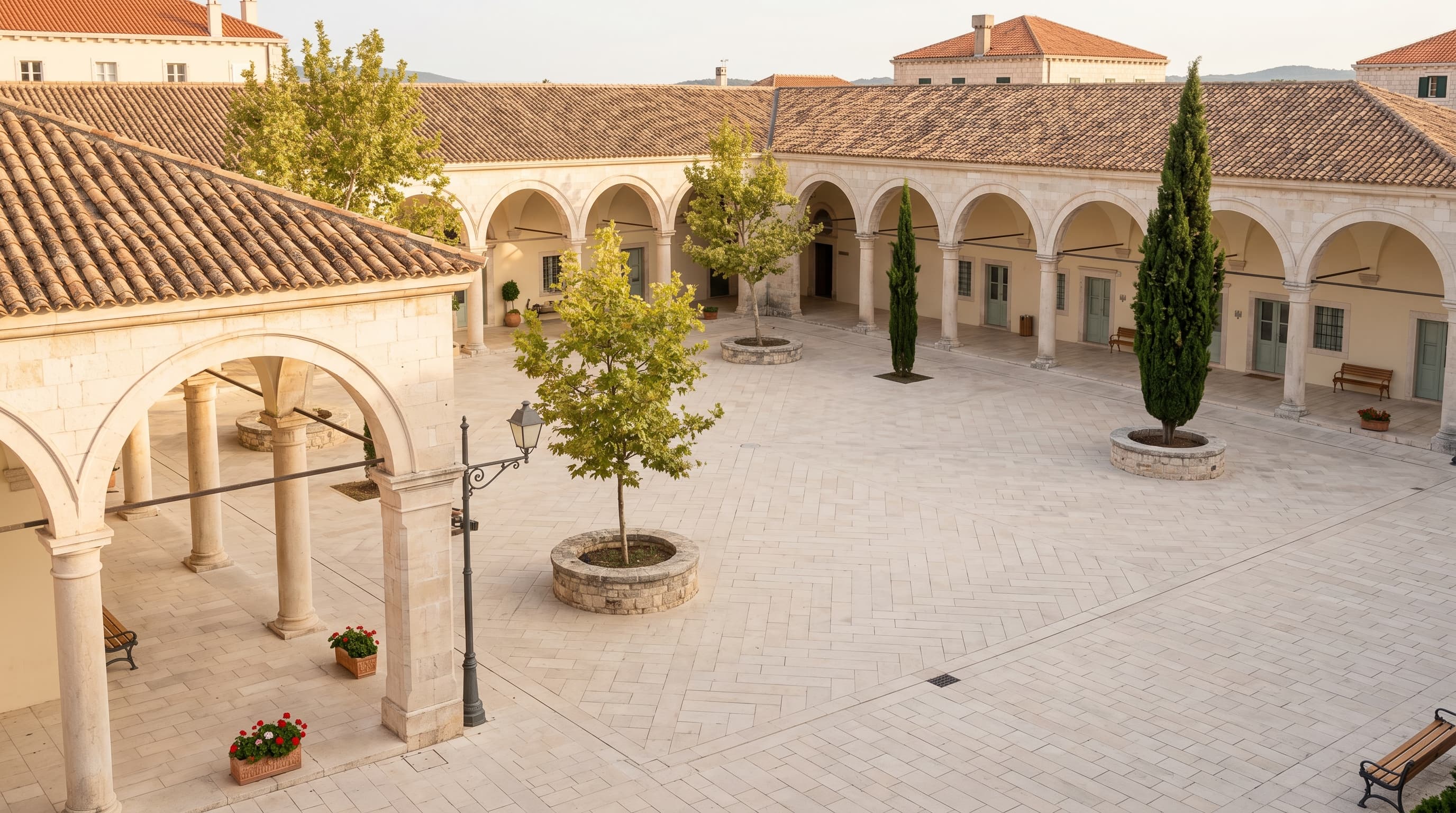 City centre — restored historic square