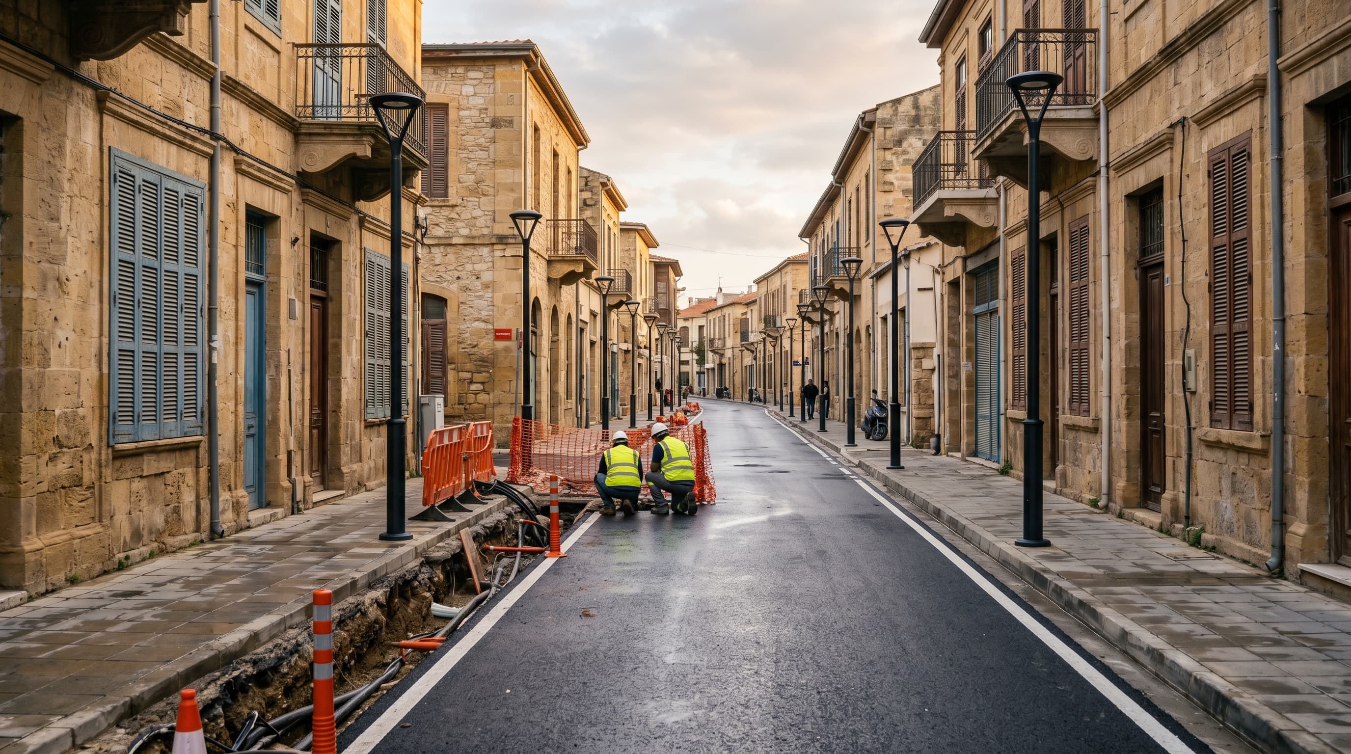 Infrastructure — urban road and utilities